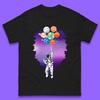 Astronaut Space Planets Balloons Mens T-Shirt Womens Tops Tees