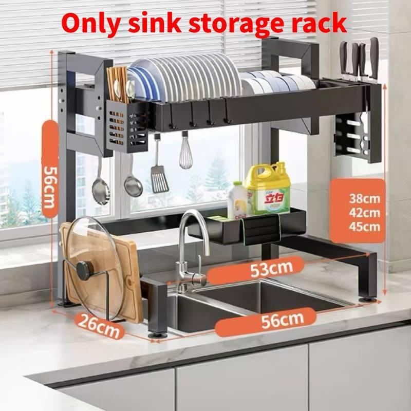 

Kitchen Dish Drainer Rack With Wall Mount Design For Home Storage And Drainage Single Layer,55cm