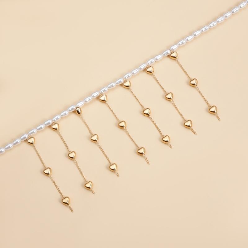 Sophisticated Baroque Styles Pearls Necklace Featuring Long Tassels Jewelry Accessory for Elegant and Graceful Look