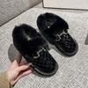 Nuovi stivali da neve da donna scarpe casual invernali stivali di cotone vellutato stivaletti bassi scarpe beanie pigre