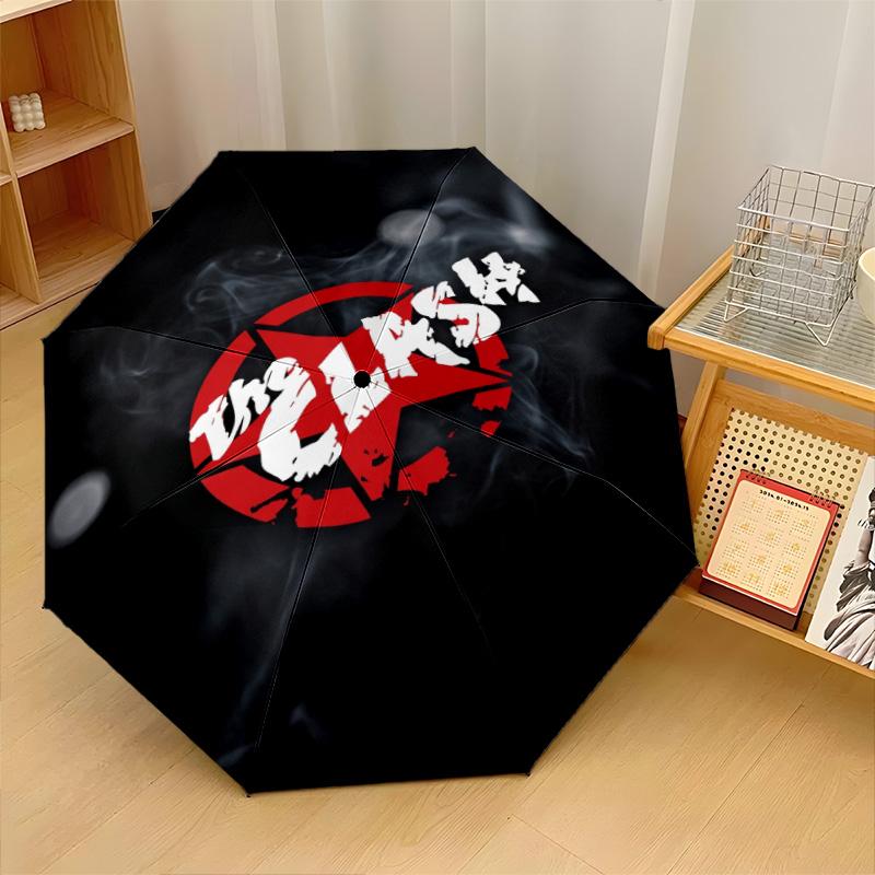 The Clash Print 8?Ribs Automatic Umbrella Wind Resistant Lightweight Folding Umbrella For Outdoor Travel