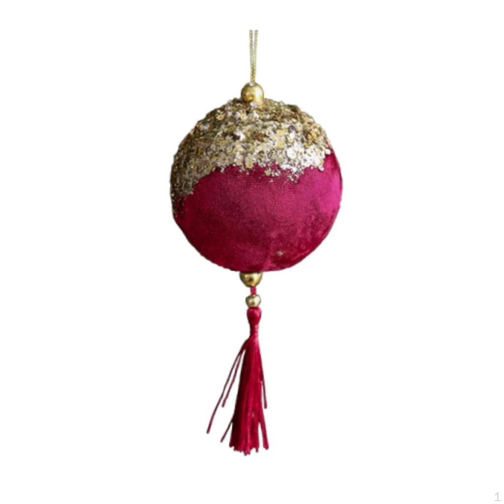 Christmas Tree Decor with Hanging Bauble, Foam Ball Ornament for Seasonal Use