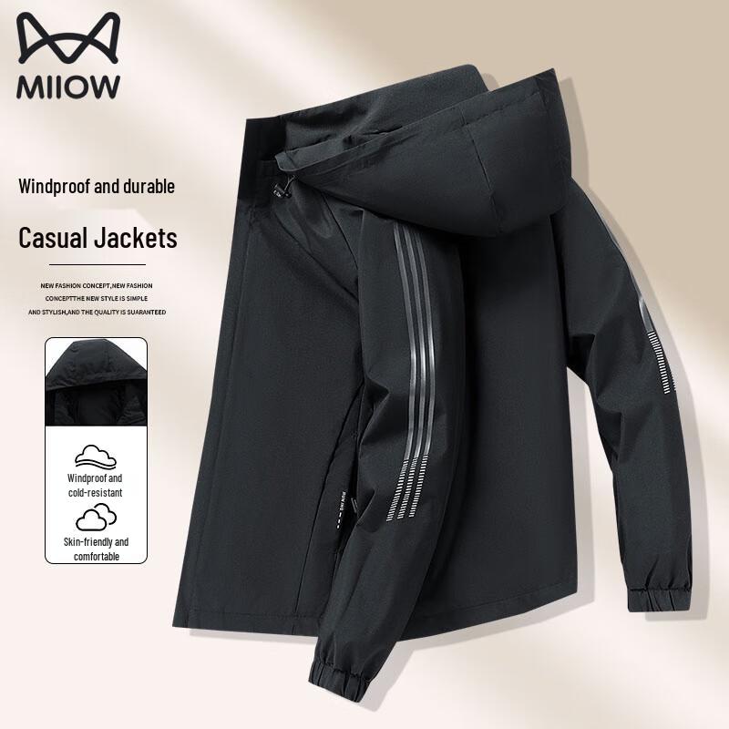 

Мужская уличная куртка-ветровка с капюшоном Mao Ren L