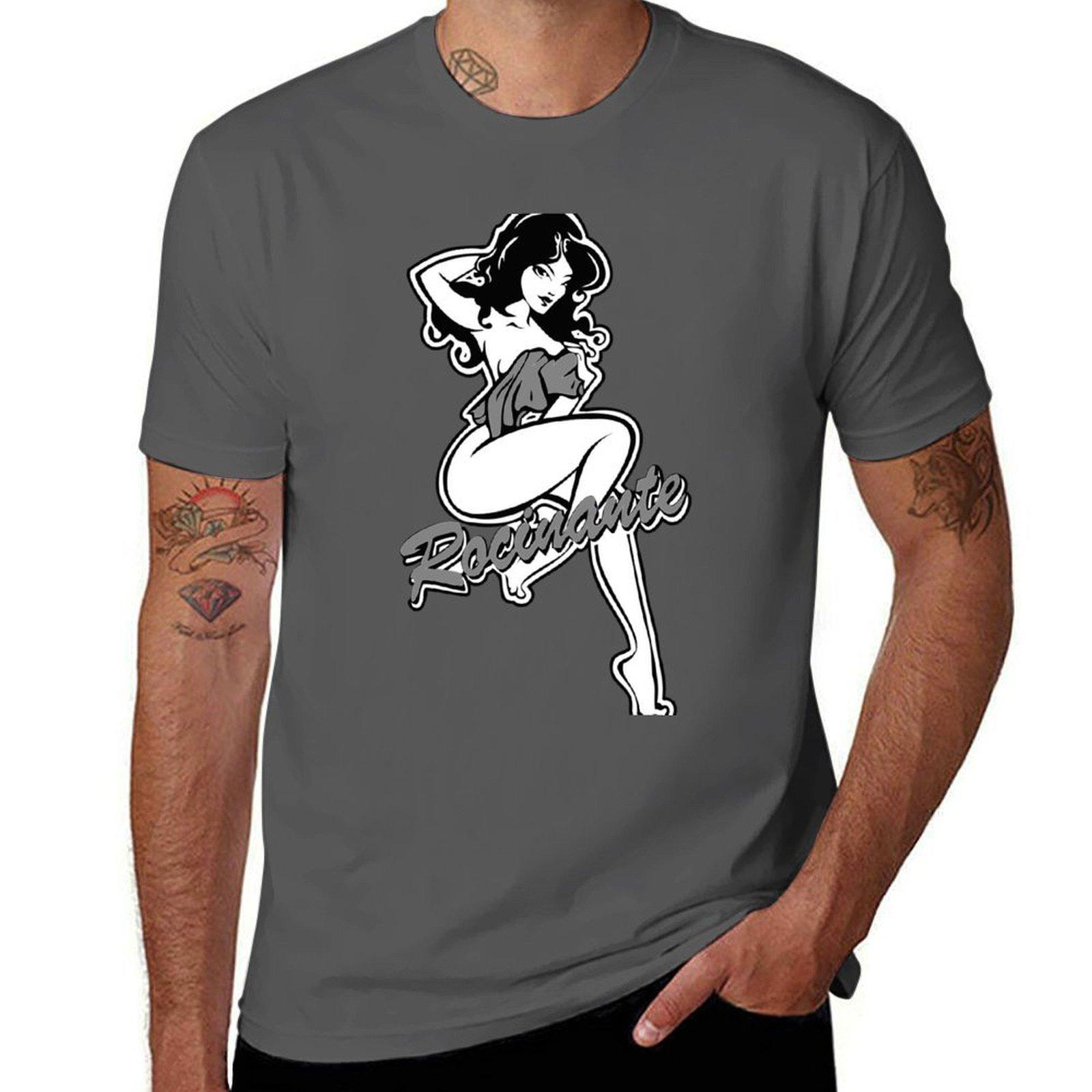

Rocinante Pin-Up Gal - Grayscale... T-Shirt anime tshirt t shirt man cotton cotton tshirt 100% T-Shirt 4XL