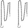 6-12PCSBlack Outdoor Wind Chime Hanging Chain Bird Feeder Flower Pot Birdhouse Hanging Decoration Accessories Wholesale