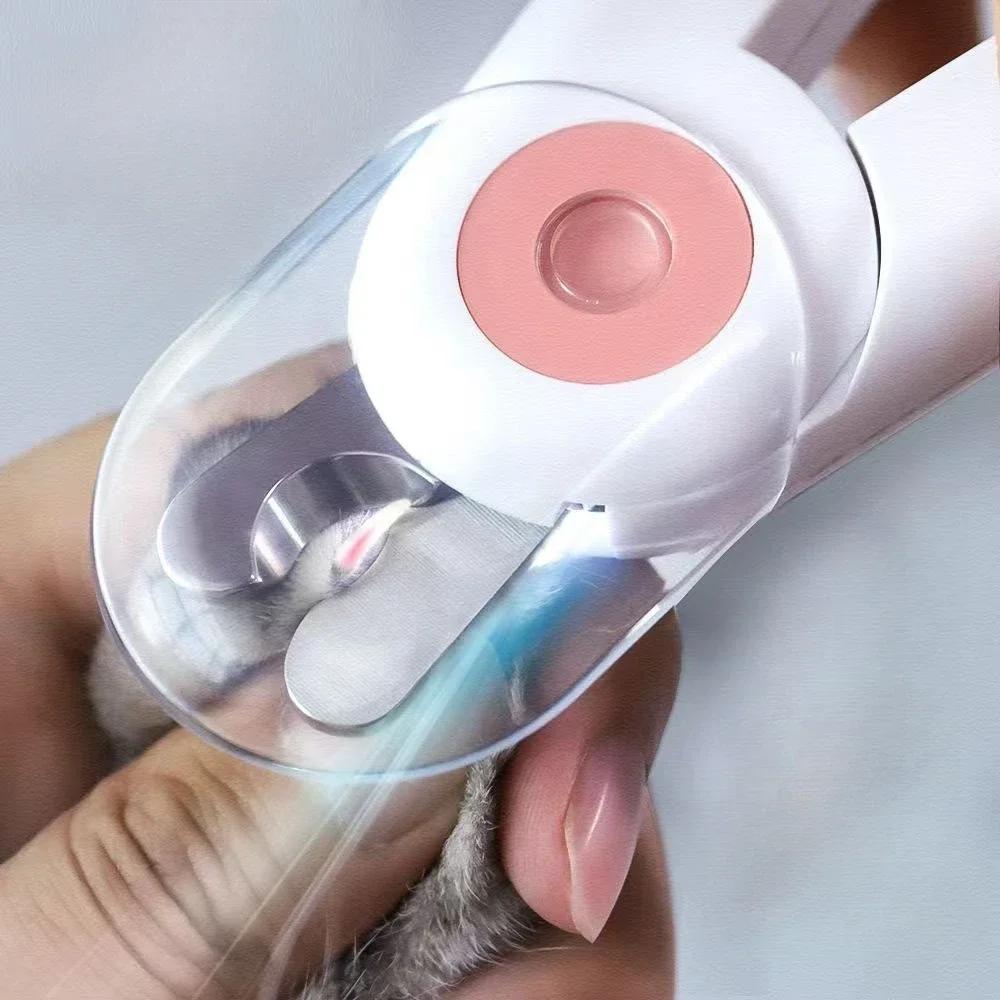 Tiernagelschere mit Sicherheitsbügel zur Verhinderung übermäßigen Nägelschneidens LED-Licht für Hunde und Katzen entwickelt   Tierpflege