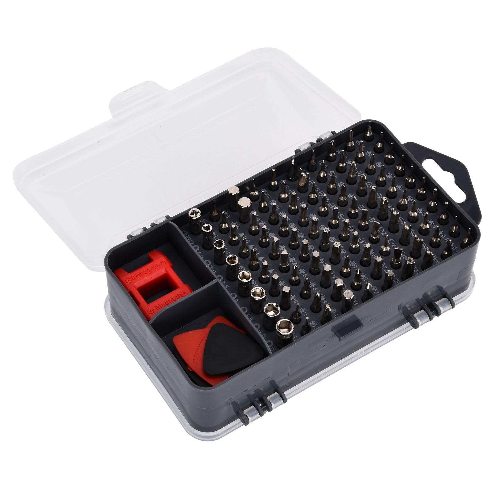 

Набор отверток 115 в 1 Магнитная точность Многофункциональные биты Набор инструментов для ремонта электроники Синий