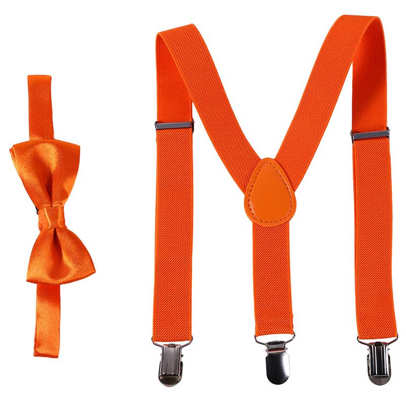 Bretelle per bambini con papillon Moda Bambini Set papillon Bretelle da ragazzo Bretelle regolabili da ragazza Cravatte da matrimonio per bambini Accessori