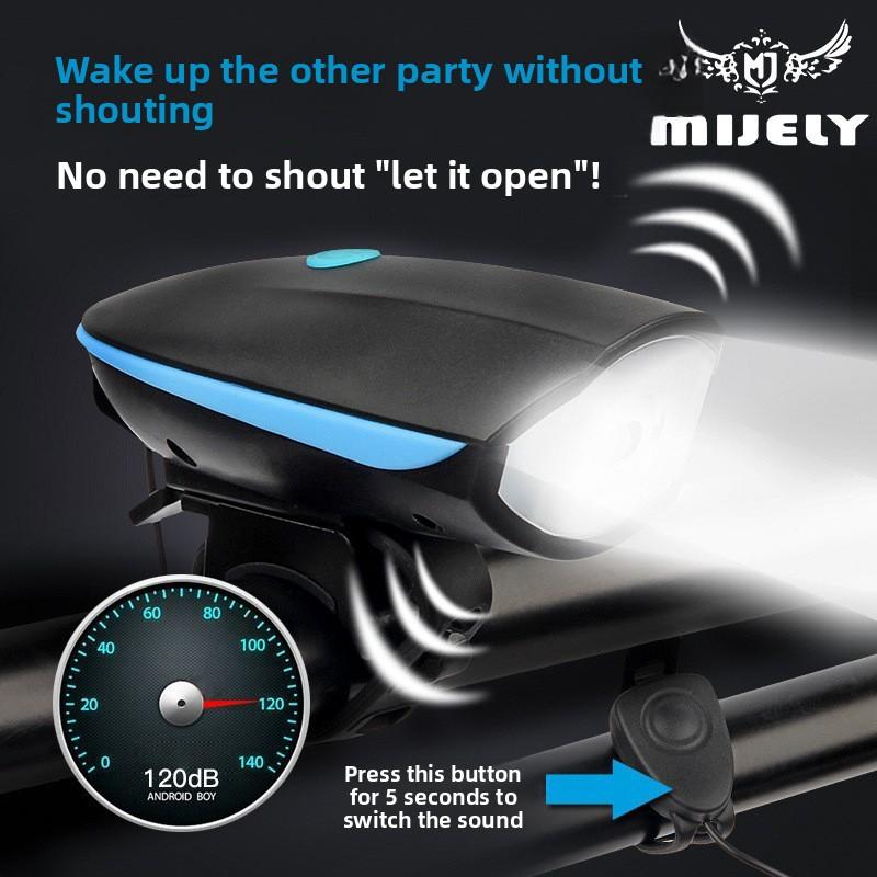 Bicycle Lights, Car Headlights, Charging, Night Riding, Flashlight, Live Horn, Bicycle Accessories, Cycling Equipment