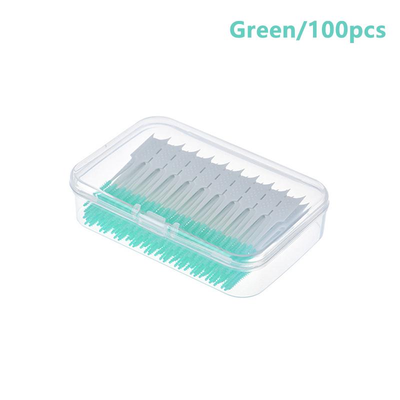 Interdental Brushes Silicone Toothpicks Teeth Floss Oral Hygiene Teeth Cleaning Soft Bristle Clean Between Teeth Toothbrush