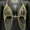 Rhinestone Body Chain Lingerie for Nightclub & Stage Shows