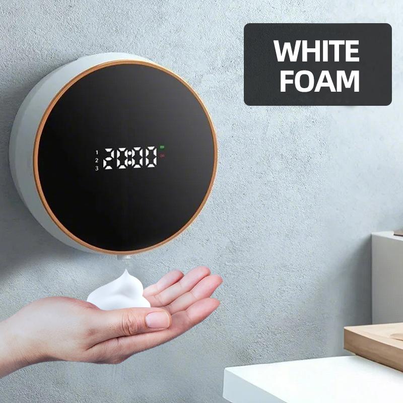 

300 мл Настенный Интеллектуальный Индукционный Перезаряжаемый через USB Круглый Автоматический Дозатор Мыла Бесконтактная Инфракрасная Машина для Мытья Рук