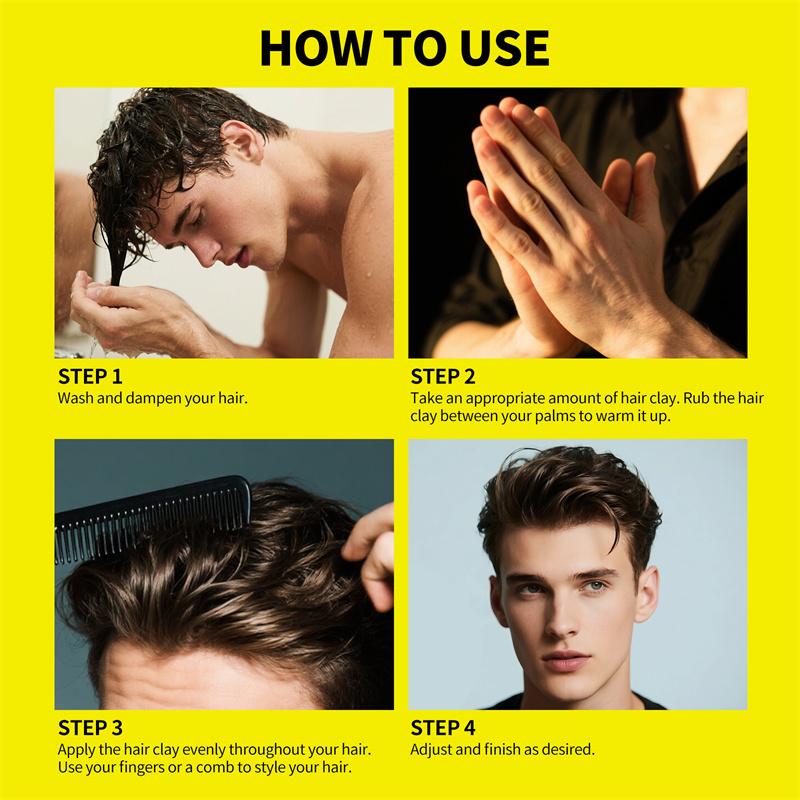 SEVICH 80 g Haarstyling-Matte-Haar-Ton. Dauerhafter Stereotyp-Matt-Ton, starker Halt, einfache Reinigung, praktisch und glatt