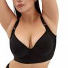 Large Size Smooth Seamless Push-up Bra with Underwire for Deep V and Anti-sagging
