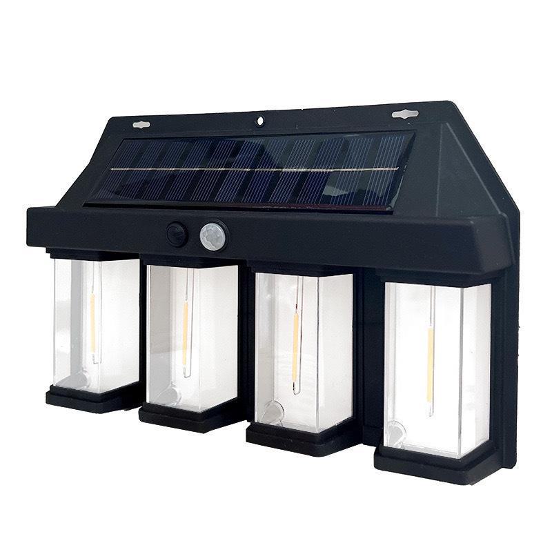 Solar-Powered Outdoor Garden Wall Lamp with Motion Sensor for Villas