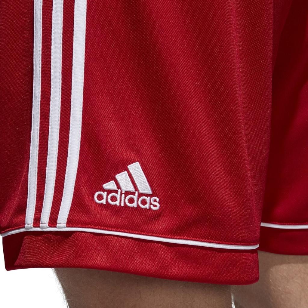 adidas Three-Stripe Football Training Breathable Shorts Men Bottoms Red BJ9226