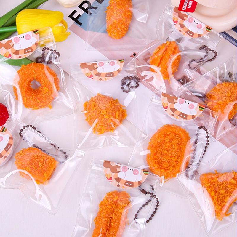 Fried Dough Sticks Bread Crumbs Fried Food Pinch Slow Rebound Tpr Squeeze Hamburger Pizza Funny Cute Food Pinch Unique Gift