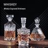 Carved Glass Whiskey Decanter