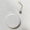 Christmas Tree Decoration Balls 12-pieces White Paintable Flat Sphere Blank White Ornaments Balls For Crafts Drawing For Indoor
