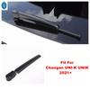 Carbon Fiber Look Auto Rear Window Windscreen Wiper Decor Sequ Cover Trim For Changan UNI-K UNIK  - 2024 ABS Accessories