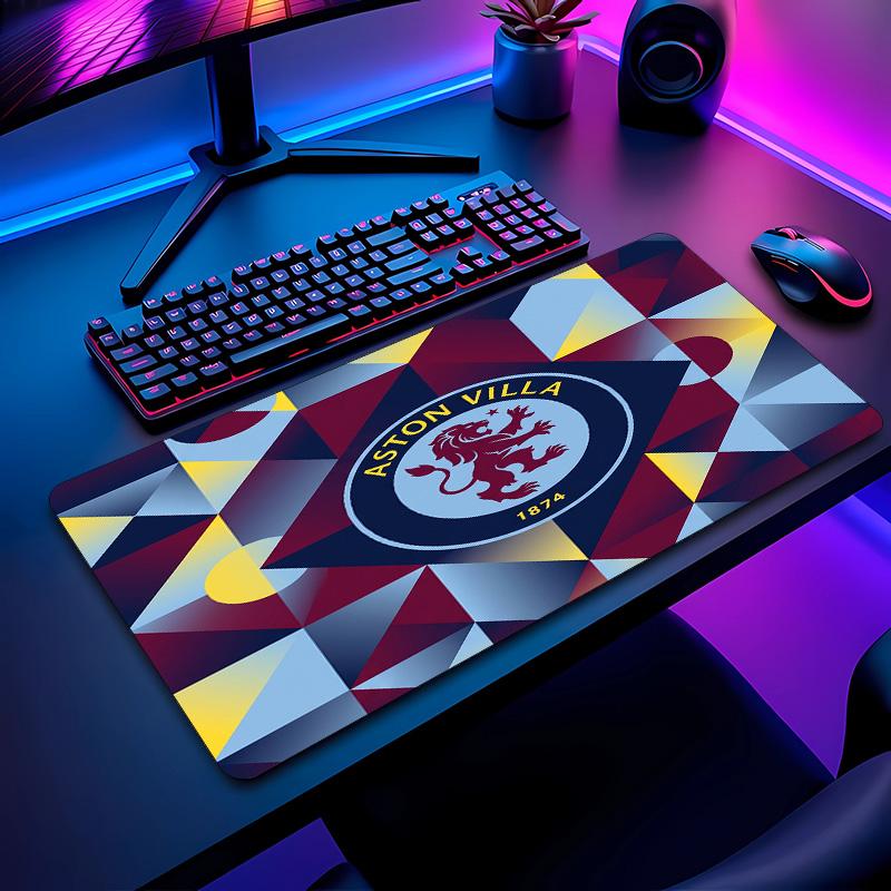 Tappetino per Mouse Stampa Calcio Aston Villa Non?Tappetino Antiscivolo in Gomma per Scrivania Impermeabile Mousepad da Gioco per Laptop Ufficio Desktop