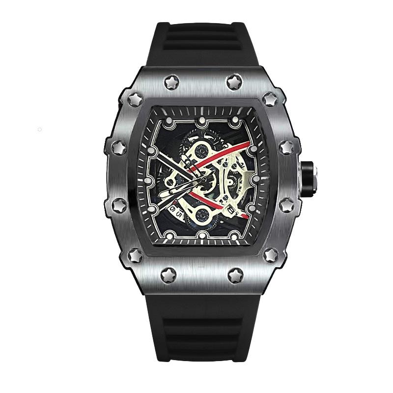 Casual Fashion Domineering Automatic Quartz Hollow Luminous Waterproof Darth Vader 1707 Men'S Watch