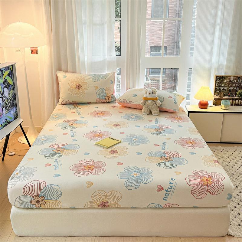 02025 New Cotton Mattress Thickened Ecological Abraded Bedspread, Pure Cotton Bed Cover Simmons Mattress Protective Cover
