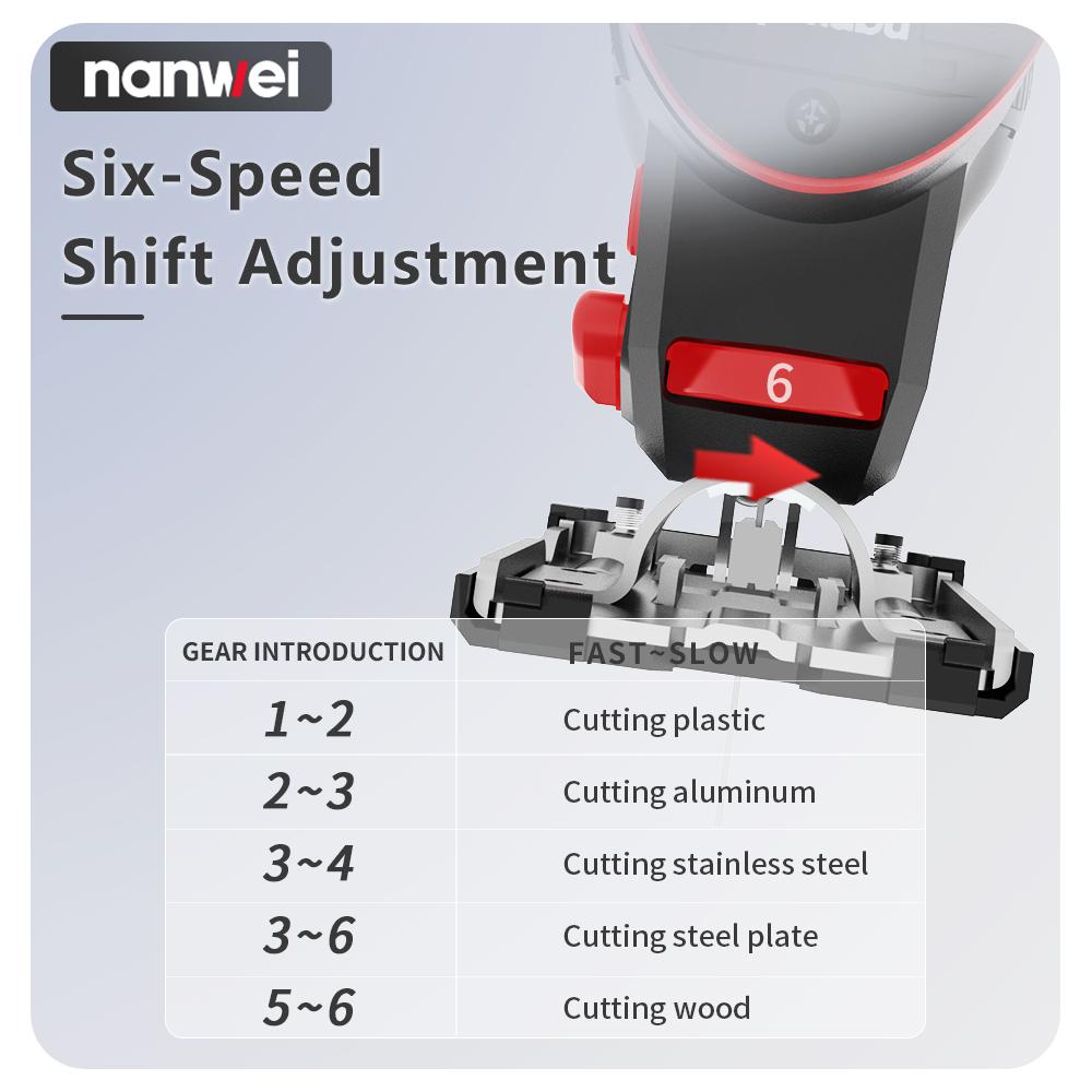 NANWEI 12 V /Jig Saw /Mini /6-speed setting /1500-2800 rpm /Charging interface Tpye-C