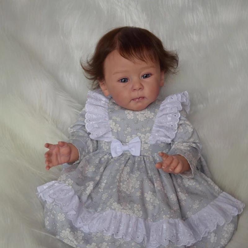 24'' 60cm Realistyczna odrodzona lalka Hulexy Soft Touch Cloth Body Realistyczna lalka dla noworodka Malowana ręcznie 3D Żyły Widoczna symulacja Lalka dla dzieci Zabawka