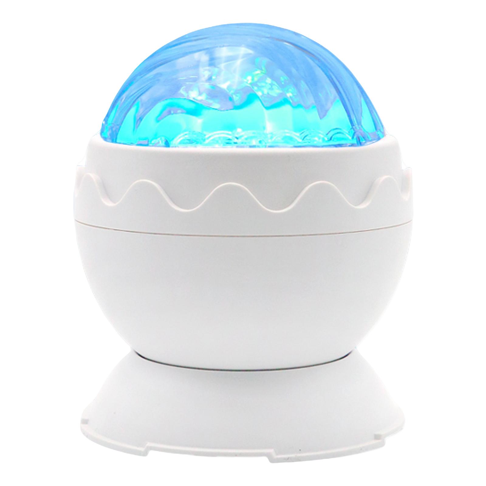 

Ocean Wave Ceiling Projector 2-In-1 Galaxy Projector Lamp Aurora Night Light Dinosaur Egg Shape Mood Ambient Lighting for Party білий