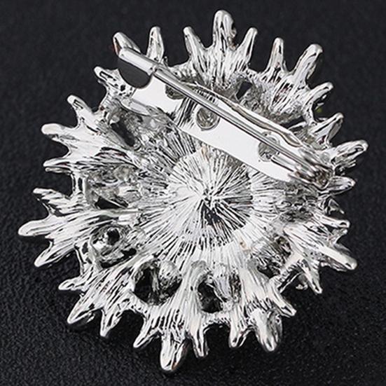 Breastpin Elegant Easy Matching Alloy Flower Faux Pearls Women Brooch Pin for Dating