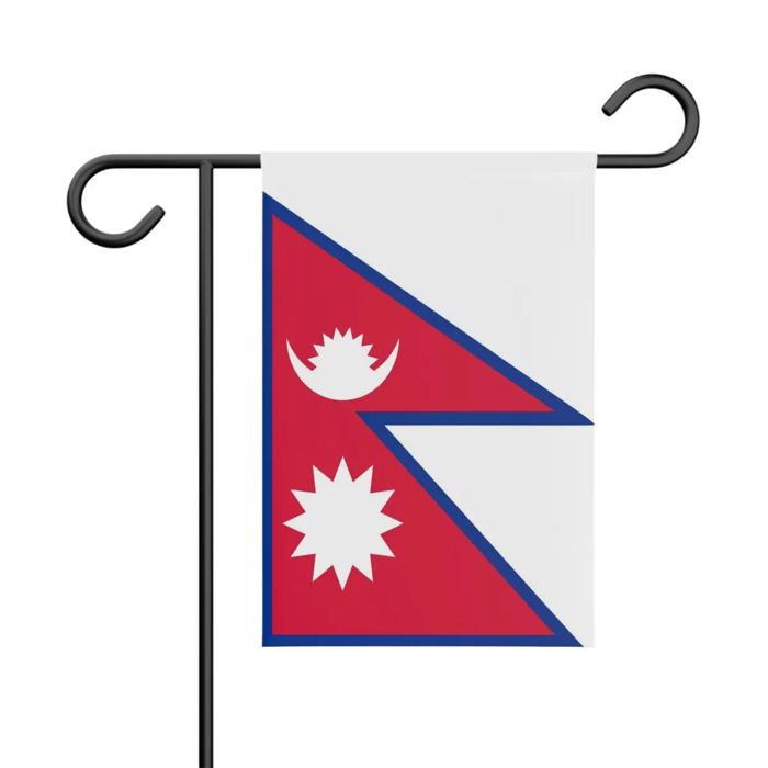 Drapeau - Multicolore - Népal - 32 X 47.5 Cm - Polyester - Recto/verso