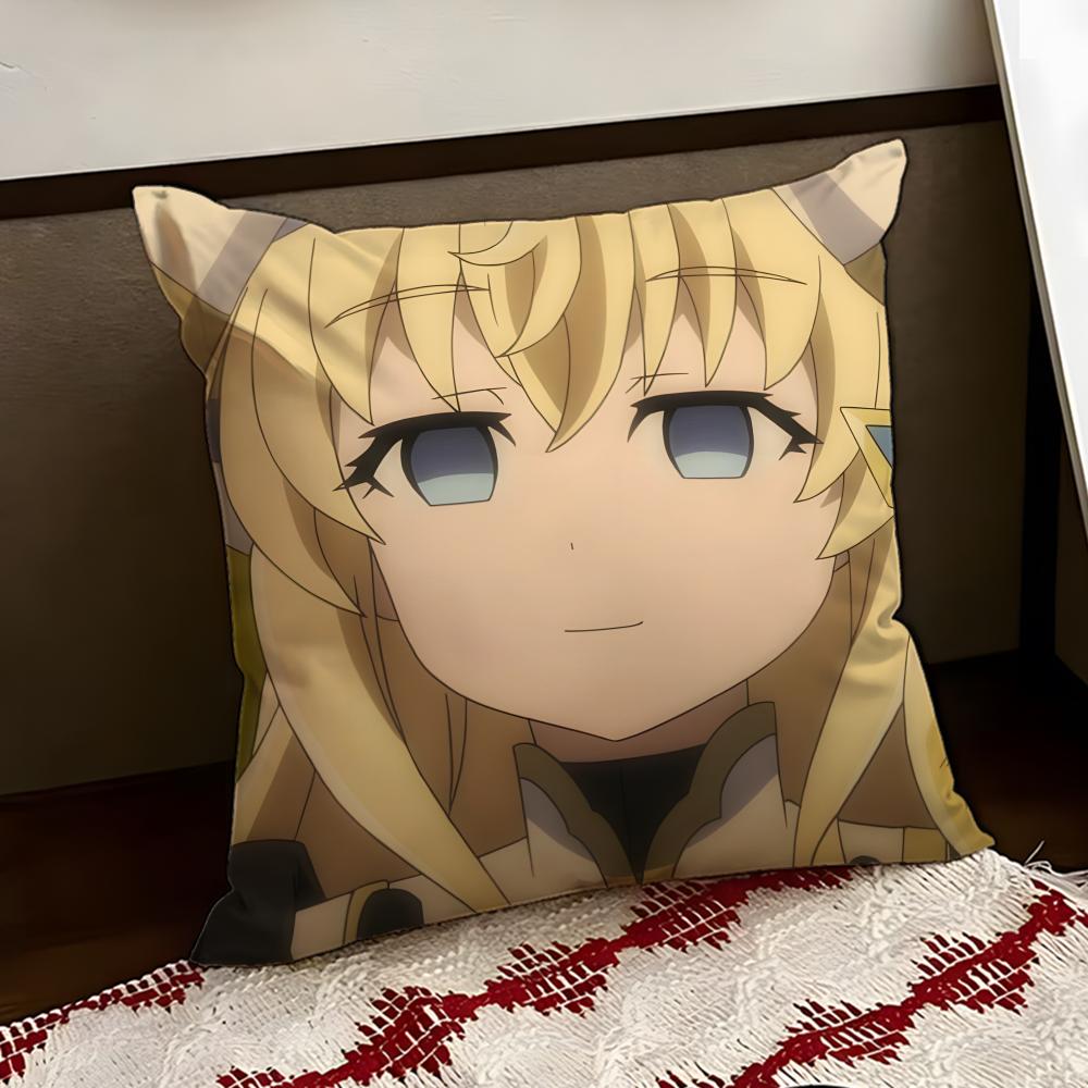 GGoblin Anime SSlayer Cushion Cover Reversible Soft Durable Pillow Cover Home Car MultiScene Use for Daily Comfort