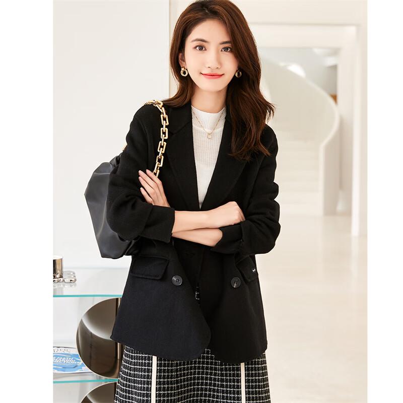 

VICTORIA&VERA Женское элегантное пальто из смесовой шерсти с лацканами M