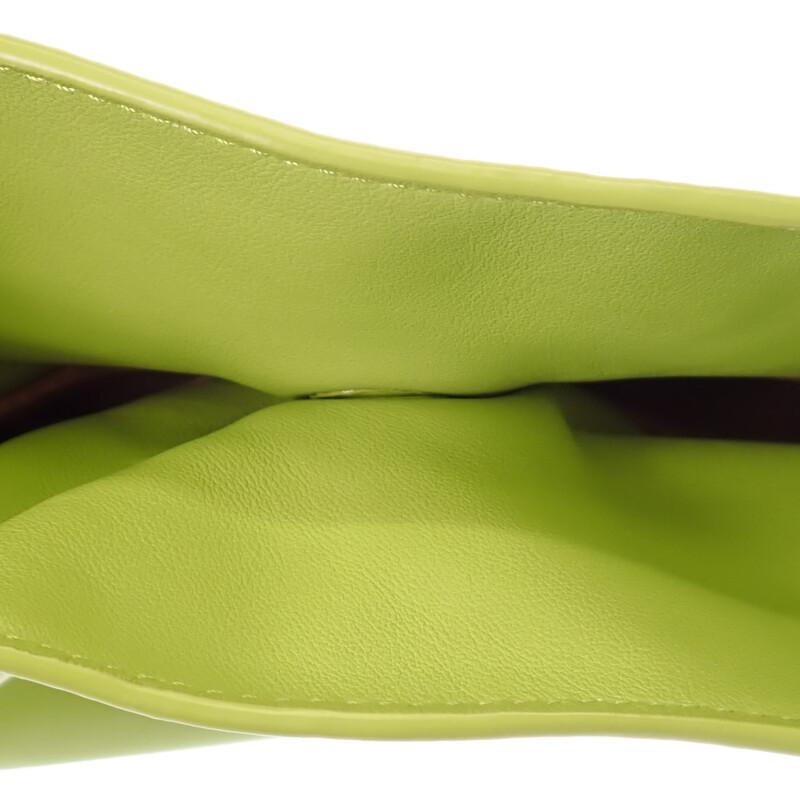 Loewe A411FC1XBF 2WAY Bag Lime Yellow Calfskin Women