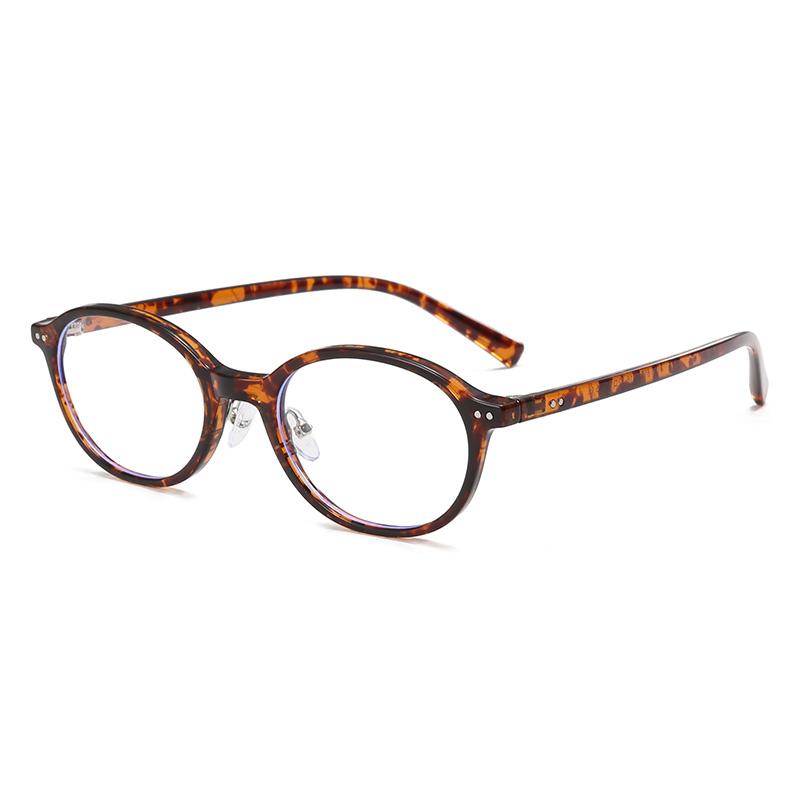 

Tea Frame Oval Myopia Glasses Finished TR90 Anti-blue Light Shortsighted Prescription Eyeglasses With Diopters -0.5 -0.75 To -6 0