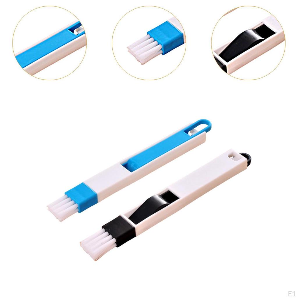 20Pcs Window Groove Cleaning Brushes with Dustpan Comfortable Grip Widely Used Handheld Household