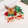 9 Pcs Christmas Party Favors Novelty Glasses Frames Christmas Headbands Santa Hat Slap Bracelets Set for Holiday Party Supplies