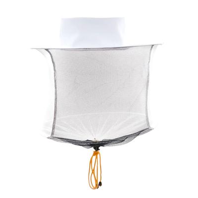 1 Pièce Apiculture Protection Chapeau d'Abeille Anti Abeille Chapeau Blanc-Voile Combo Chapeau d'Abeille Masque en Maille Anti-Insectes Protection Apiculture Apiculteur
