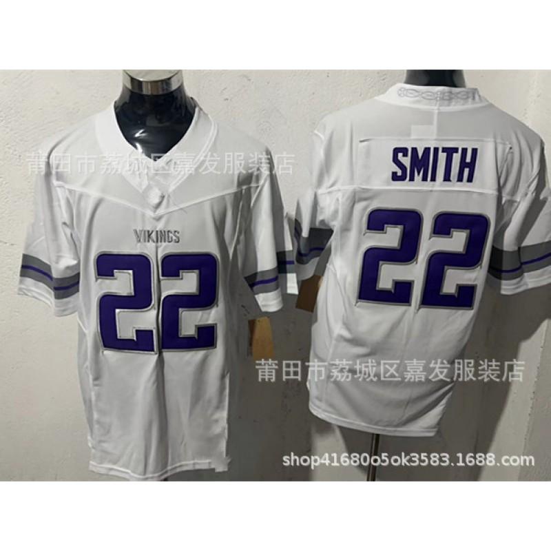 Minnesota Vikings NFL Football Jersey Thielen Jefferson 18 14 8 Adult Men Cotton Sports Uniform Fan Wear