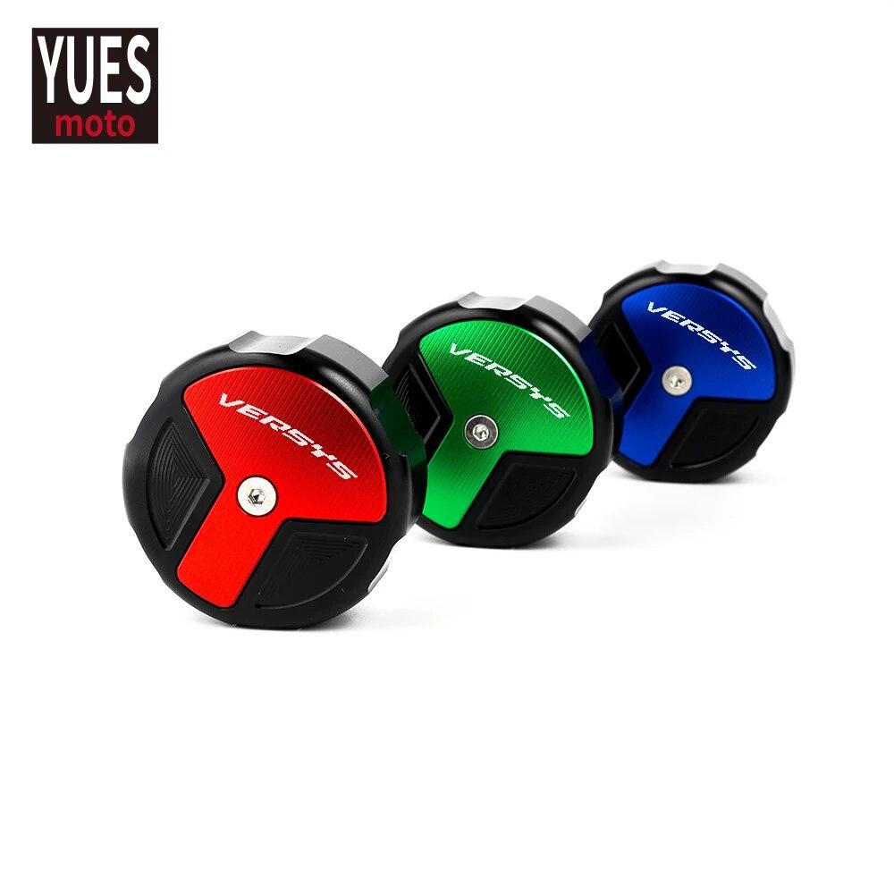 Motorcycle Accessories CNC Front & Rear Brake Fluid Cylinder Master Reservoir Cover Cap For Kawasaki VERSYS 650 1000