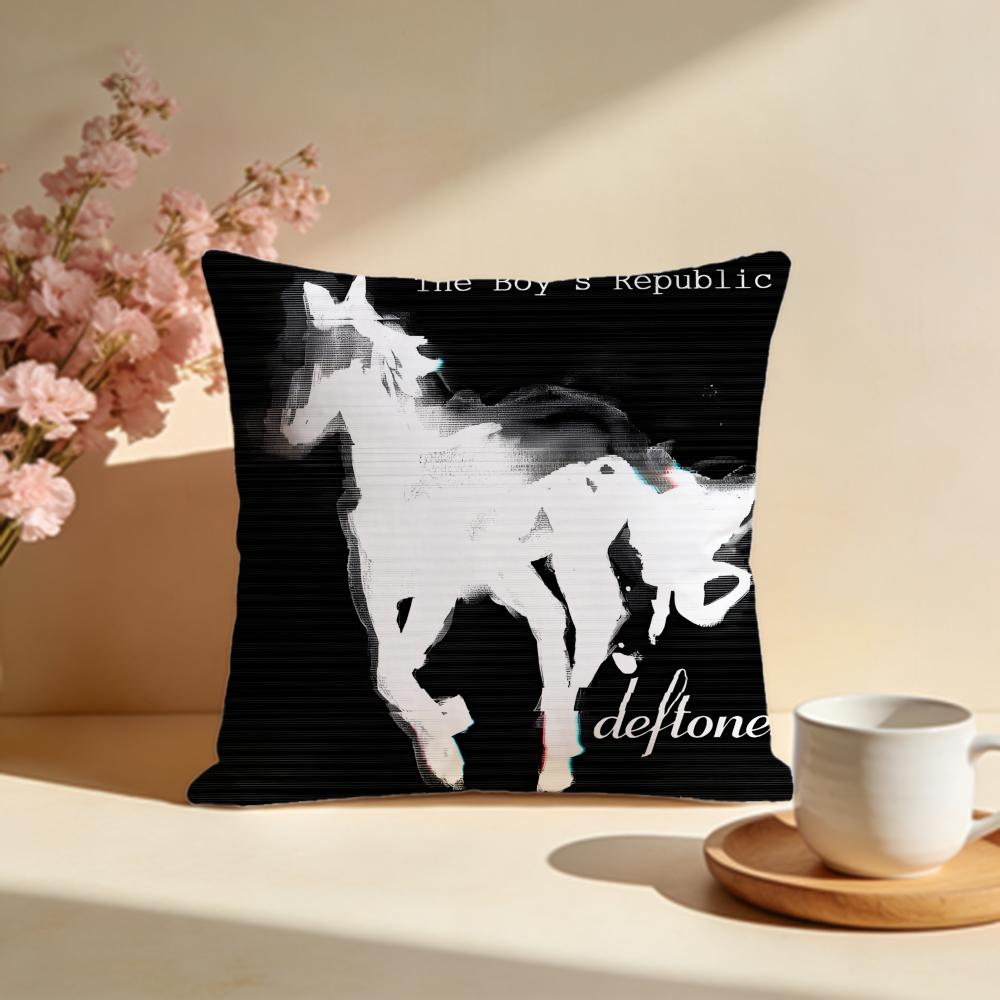 Trendy DDeftonesful Cushion Cover Stylish Washable Pillow Cover Ideal for Couch Bedroom Car Decoration