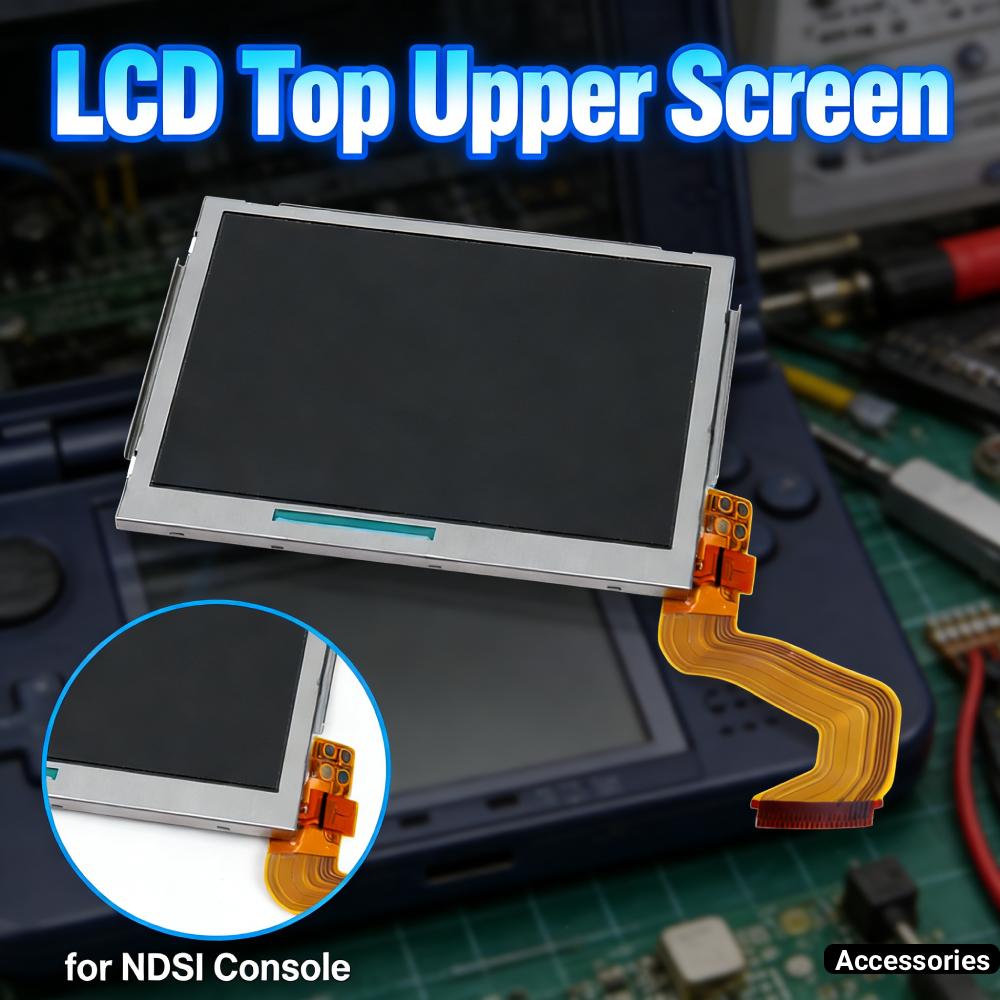 Top LCD Display Screen Lightweight Top Upper Screen Easy Installation Controller LCD Screen Replacement Parts for NDSI