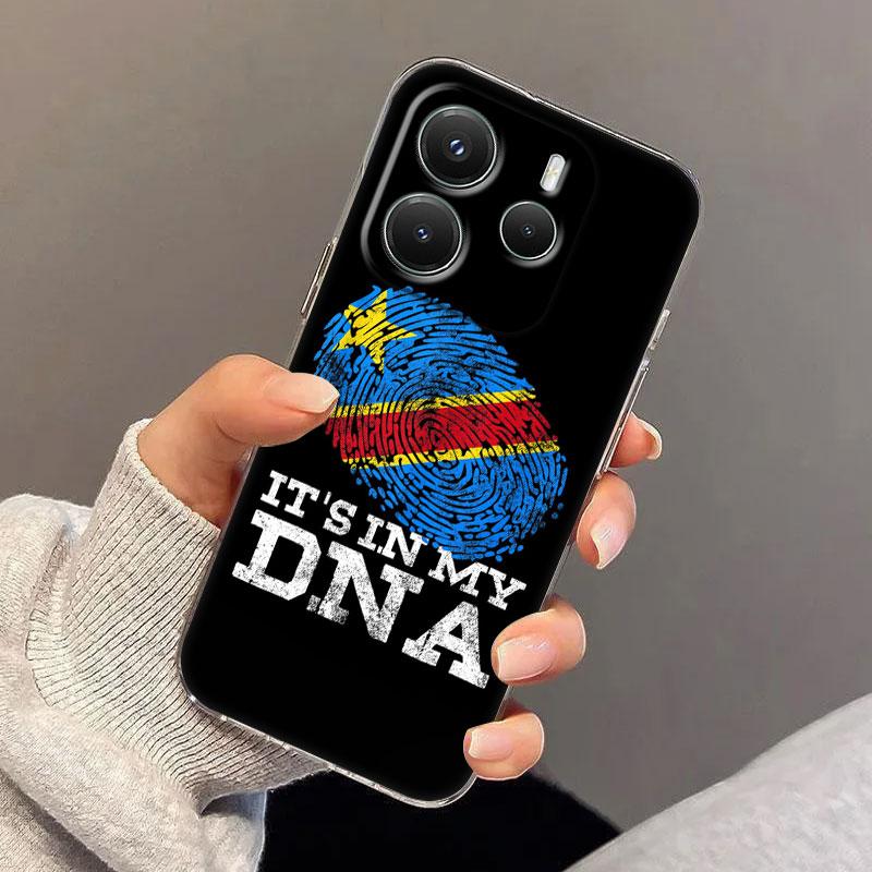 

Democratic Republic Congo Flag Phone Case For Xiaomi Redmi 14C 13C 12C 10C Cover Note 14 13 12 11 10 9 8 Pro Plus 5G Clear Funda Redmi Note 12S