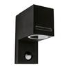 Wandlamp Buiten Tuin Zwart Met Bewegingsmelder Ip44 Gu10 35W Forest S Ideus 03603
