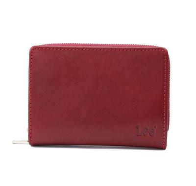 ארנק Lee Bifold מעור ירקות, מידה M, [0520266] אדום,