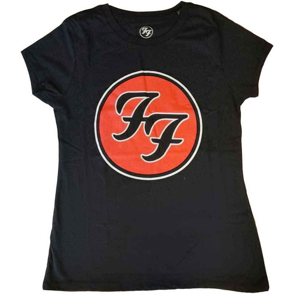 Foo Fighters Ladies Tshirt Ff Logo (Large) S