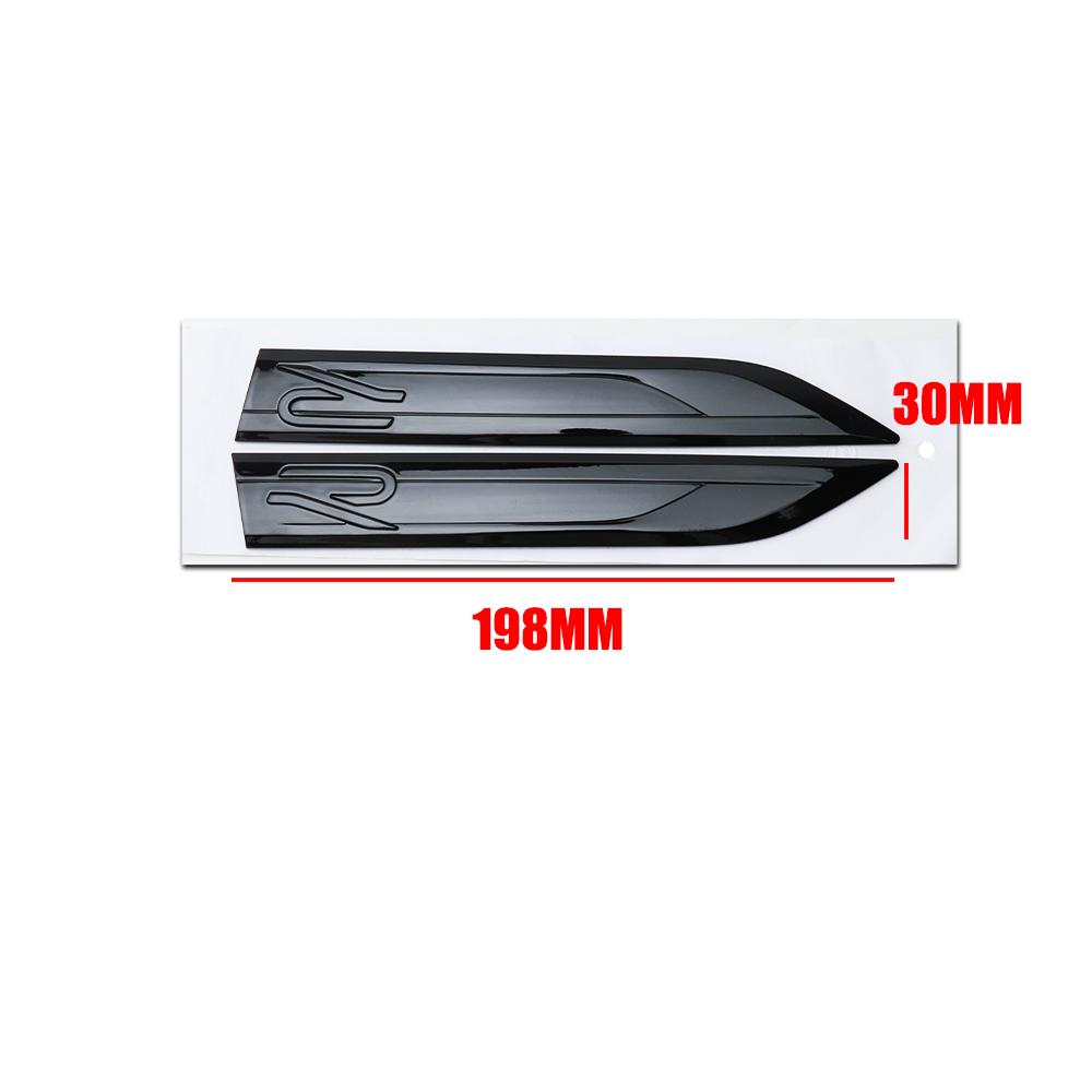 2pcs 3D ABS Car New R Badge Fender Side Wing Emblem Sticker For Volkswagen VW Polo Passat B5 K90 B6 B7 T4 T5 GTI Golf 4 Tiguan Jetta
