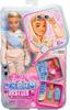 Barbie Dream Besties Doll and Ken Posable Fashion Removable Fashion Blonde 9 Pieces with Summer and Skateboard Themes Accessories, Doll, & Hair,
