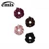 Emis Heart Logo Pendant Hair Tie - Korean Style Women's Hair Accessory
